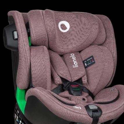 Lionelo - Silla de coche con base giratoria HARMONY i-Size 40-150 cm rosa