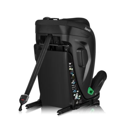 Lionelo - Silla de coche con base giratoria HARPER i-Size 76-150 cm Negro Carbono