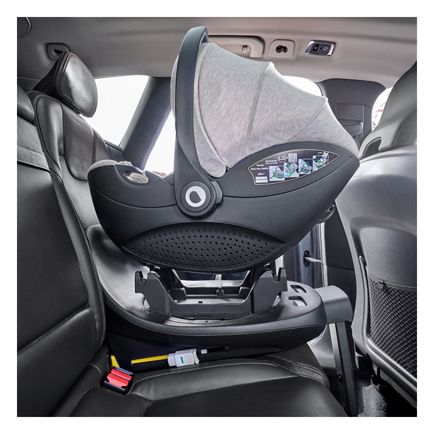 Lionelo - Silla de coche con base giratoria MOXIE SET i-Size 40-87 cm beige arena