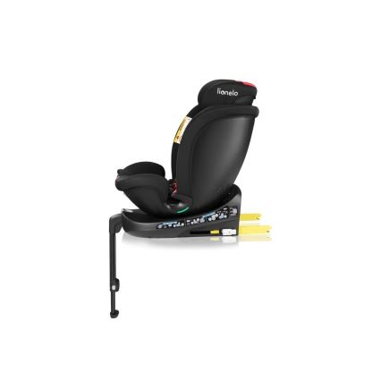 Lionelo - Silla de coche con base giratoria NAVY i-Size 40-150 cm negra/roja