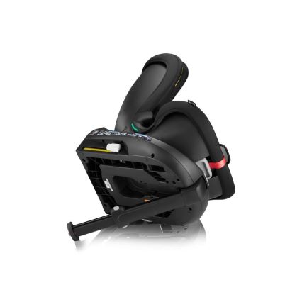 Lionelo - Silla de coche con base giratoria NAVY i-Size 40-150 cm negra/roja