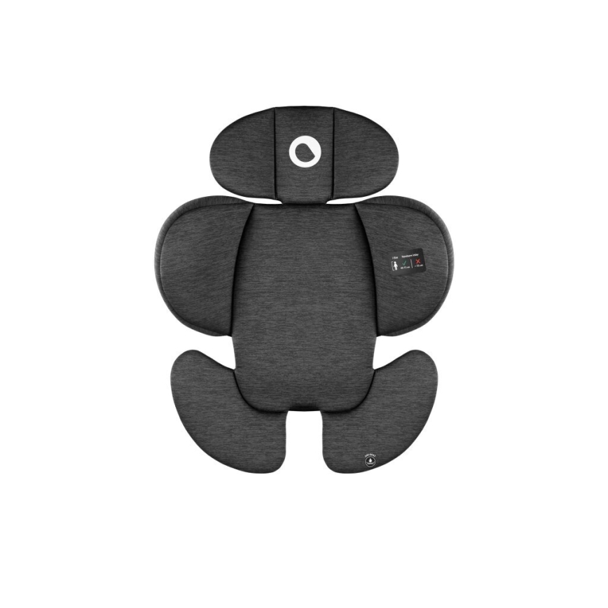 Lionelo - Silla de coche con base giratoria NAVY i-Size 40-150 cm negra/roja
