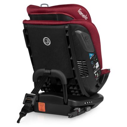 Lionelo - Silla de coche giratoria con base BASTIAAN i-Size 40-150 cm Burdeos