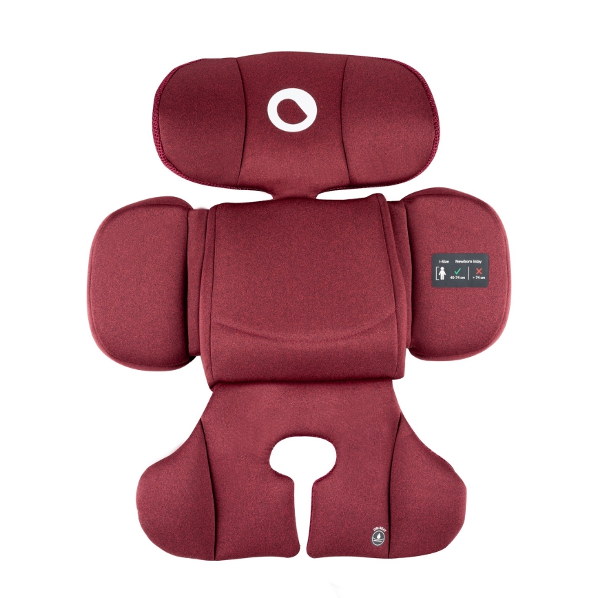 Lionelo - Silla de coche giratoria con base BASTIAAN i-Size 40-150 cm Burdeos