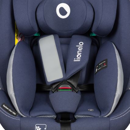 Lionelo - Silla de coche con base giratoria BASTIAAN ONE i-Size 40-150 cm Azul marino