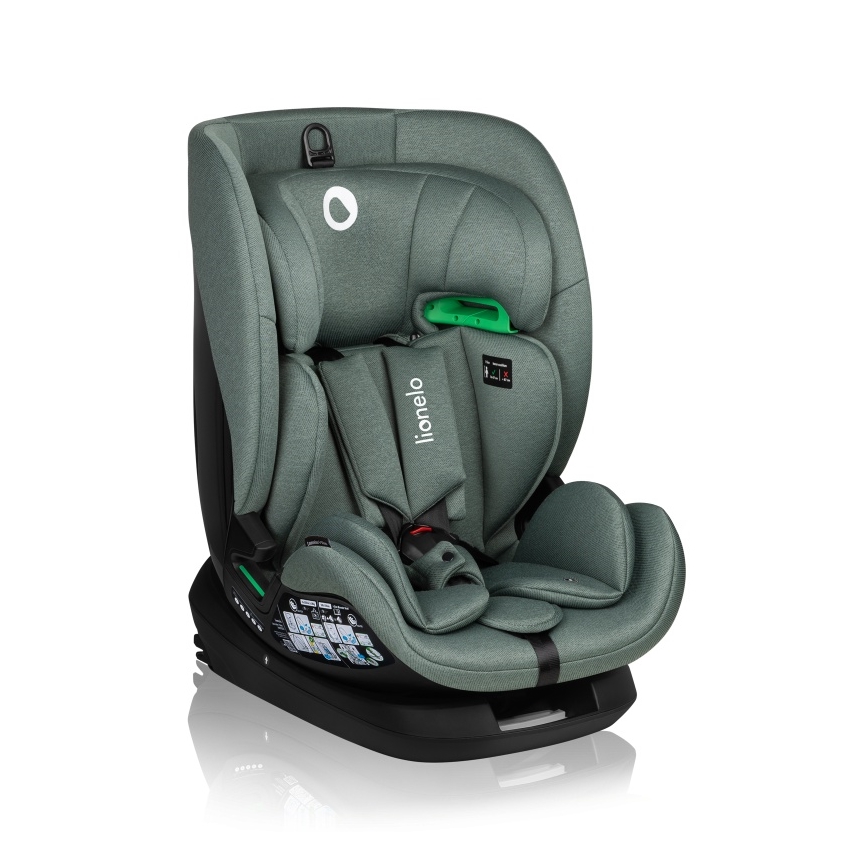 Lionelo - Silla de coche con base giratoria LAVENDER i-Size 76-150 cm Verde Pistacho