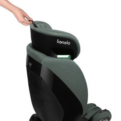 Lionelo - Silla de coche con base giratoria LAVENDER i-Size 76-150 cm Verde Pistacho