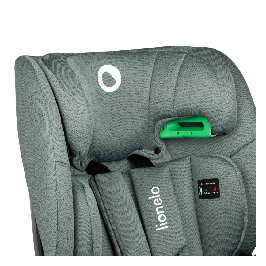 Lionelo - Silla de coche con base giratoria LAVENDER i-Size 76-150 cm Verde Pistacho