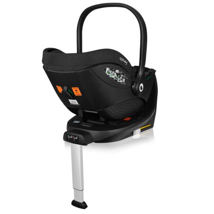 Lionelo - Silla de coche giratoria con base MOXIE SET i-Size 40-87 cm Black Carbon