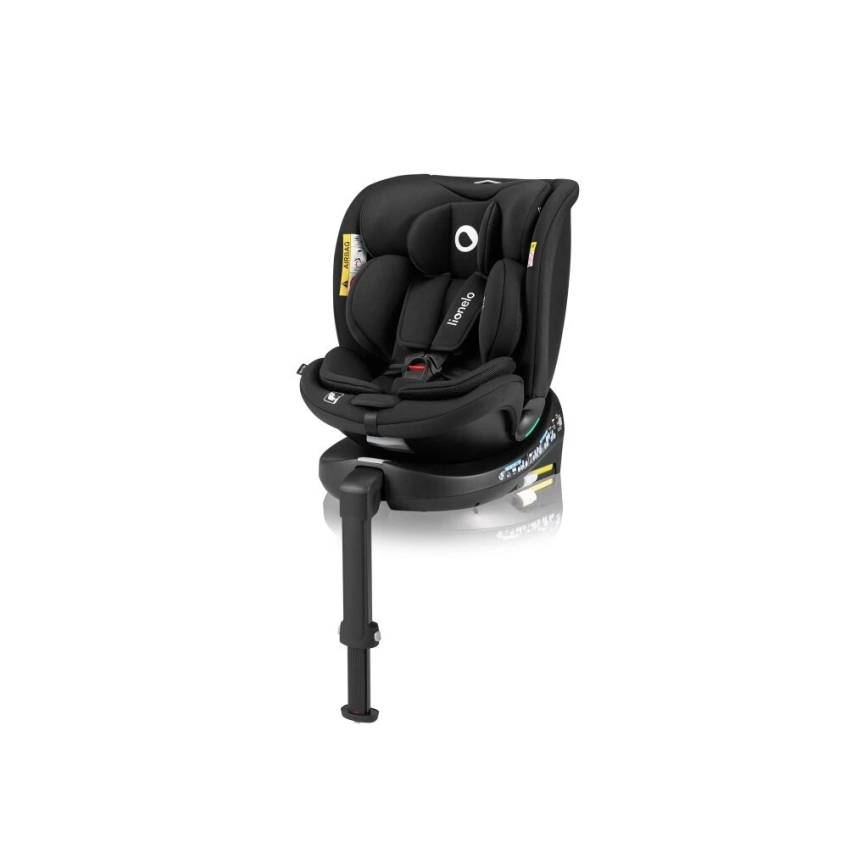 Lionelo - Silla de coche giratoria con base NAVY i-Size 40-150 cm negra