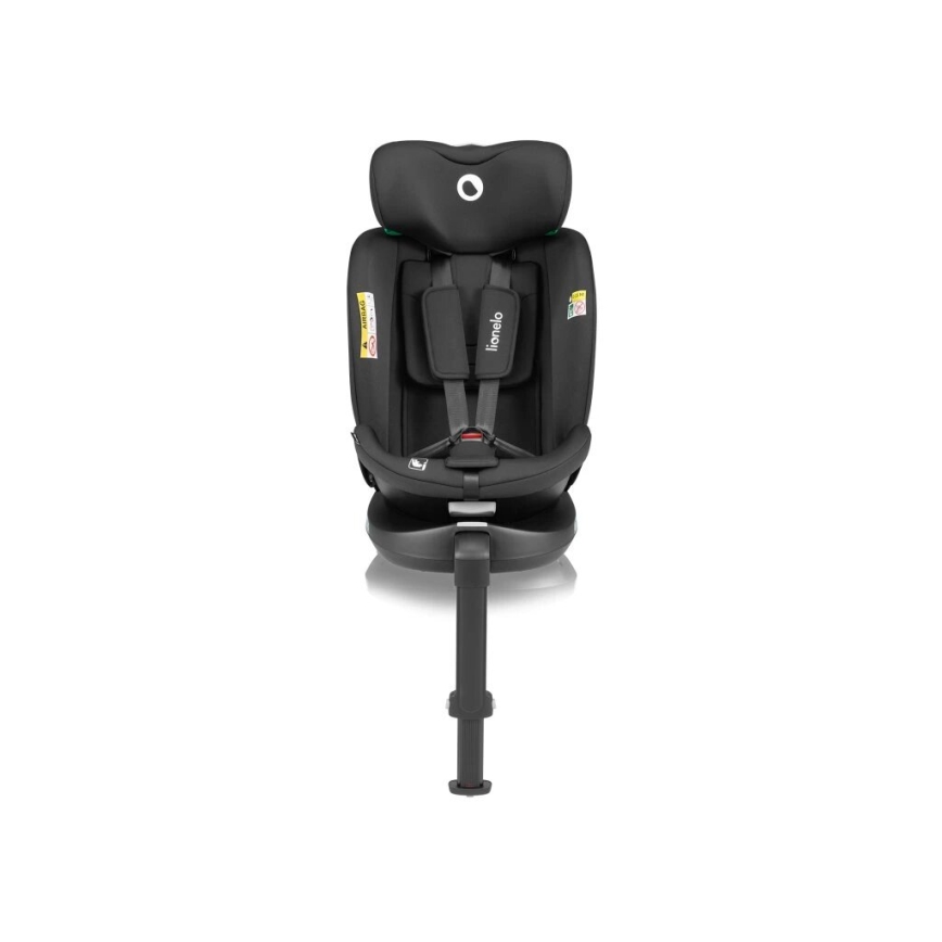 Lionelo - Silla de coche giratoria con base NAVY i-Size 40-150 cm negra
