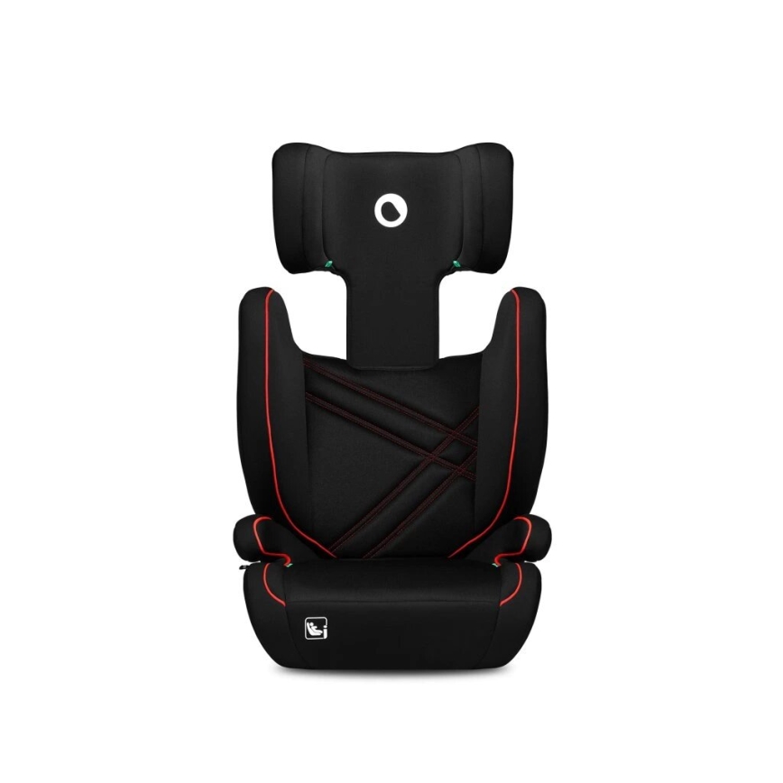 Lionelo - Silla de coche HUGO i-Size 100-150 cm negra/roja