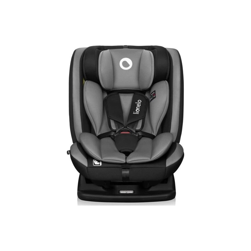 Lionelo - Silla de coche infantil AART i-Size 40-150 cm negro/gris