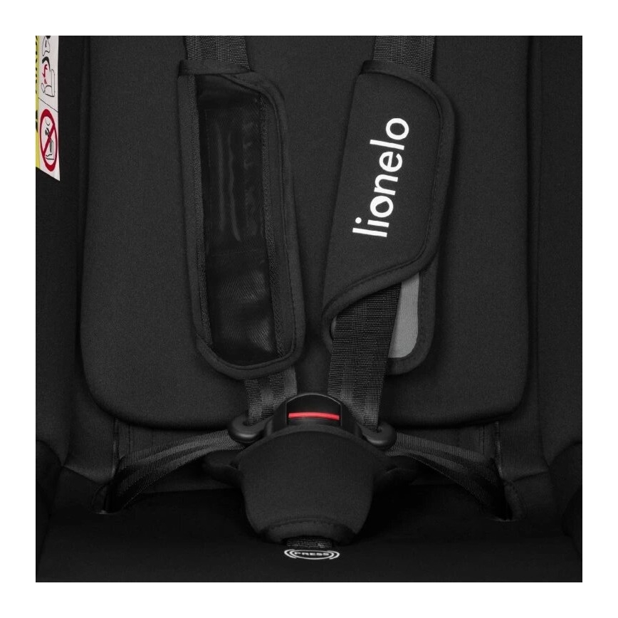 Lionelo - Silla de coche infantil AART i-Size 40-150 cm negro/gris