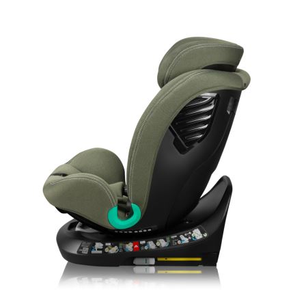 Lionelo - Silla de coche giratoria con base BASTIAAN ONE i-Size 40-150 cm Verde oliva