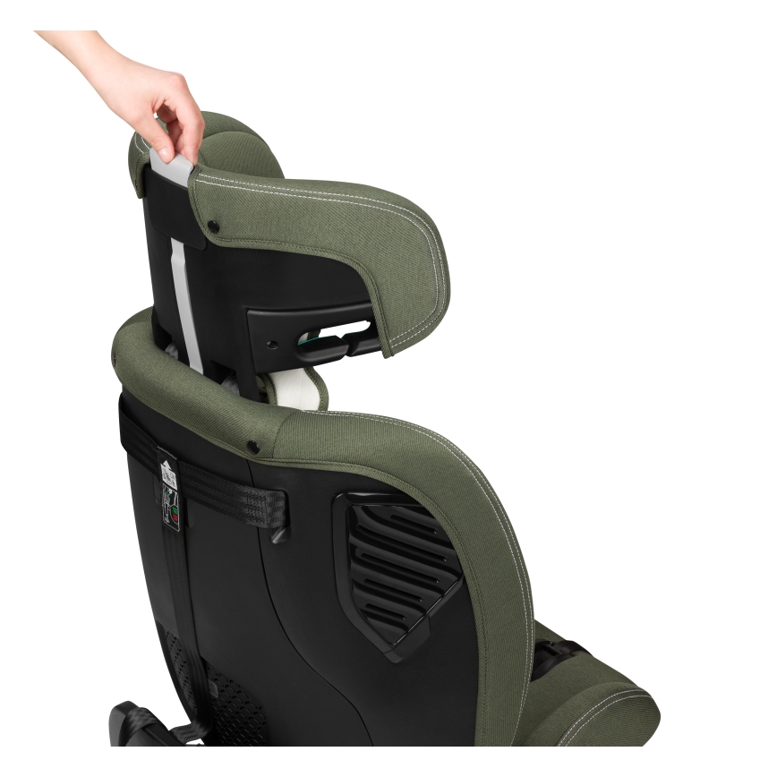 Lionelo - Silla de coche giratoria con base BASTIAAN ONE i-Size 40-150 cm Verde oliva