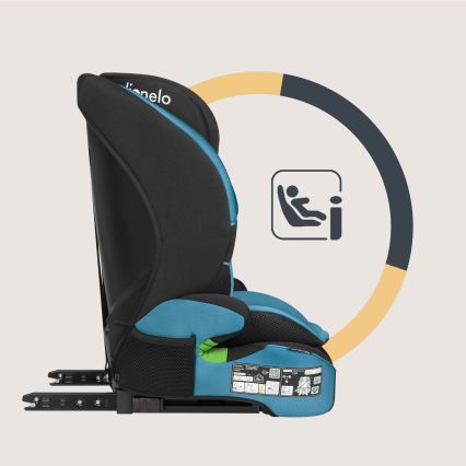 Lionelo - Silla de coche LEVI FIX i-Size 76-150 cm Azul cobalto