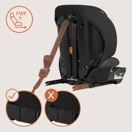 Lionelo - Silla de coche LEVI FIX i-Size 76-150 cm Gris piedra