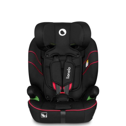 Lionelo - Silla de coche LEVI i-Size 76-150 cm negra deportiva