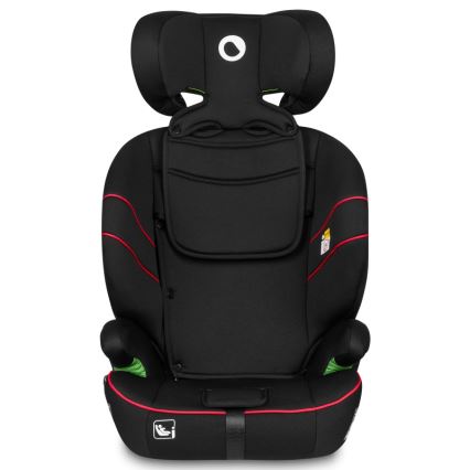 Lionelo - Silla de coche LEVI i-Size 76-150 cm negra deportiva