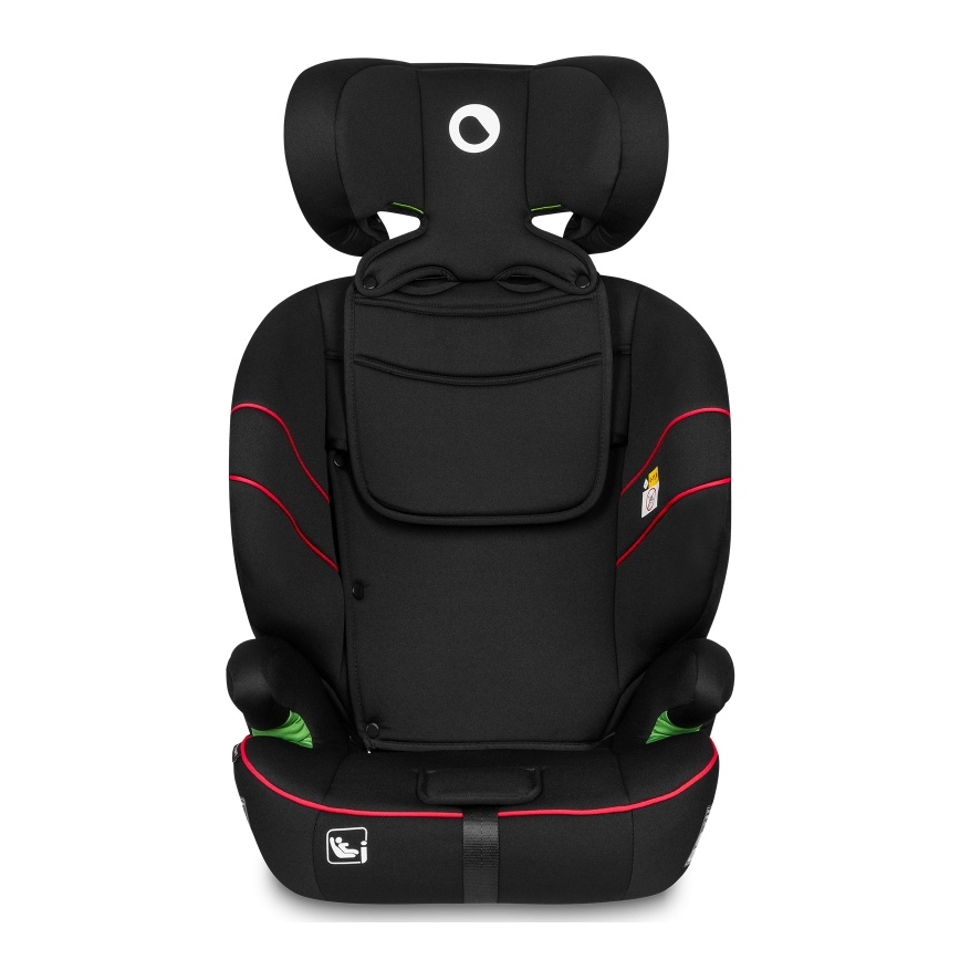 Lionelo - Silla de coche LEVI i-Size 76-150 cm negra deportiva