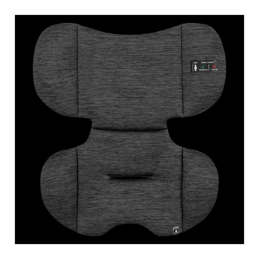Lionelo - Silla de coche LEVI ONE i-Size 76-150 cm negra/gris