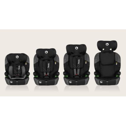 Lionelo - Silla de coche LEVI ONE i-Size 76-150 cm negra/gris