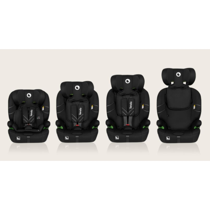 Lionelo - Silla de coche LEVI ONE i-Size 76-150 cm negra