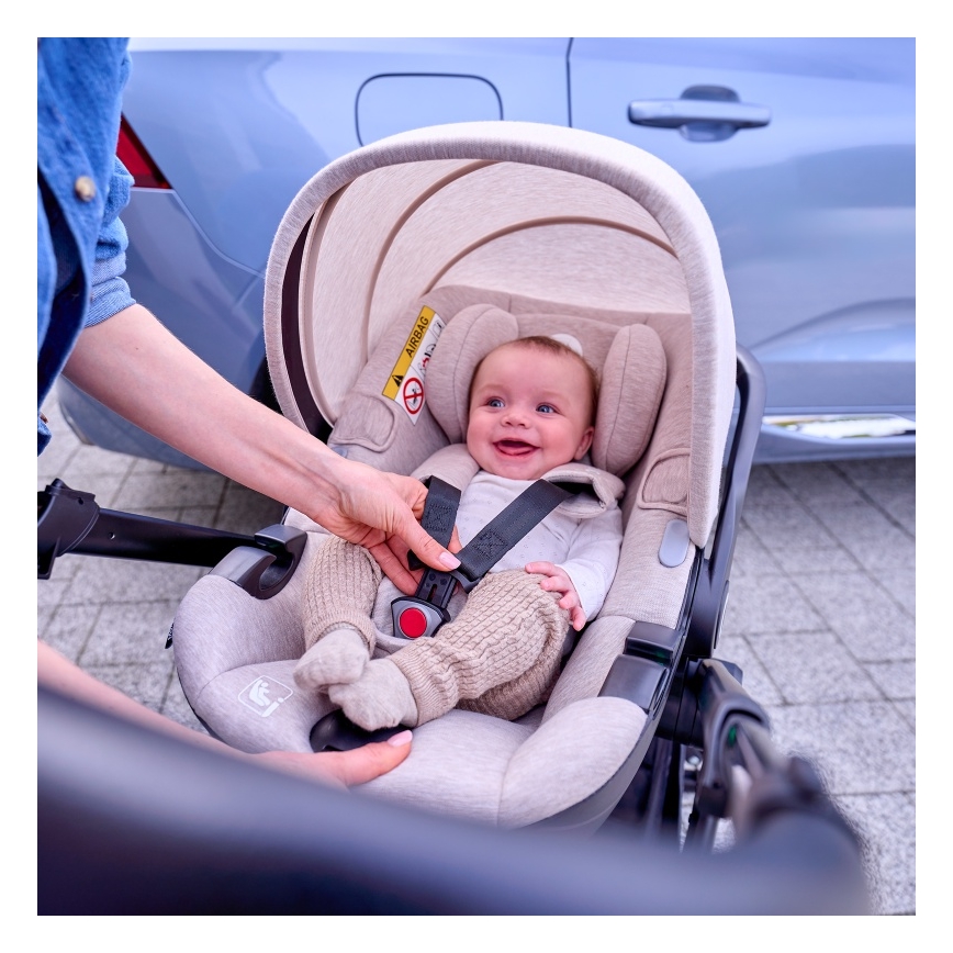 Lionelo - Silla de coche MOXIE i-Size 40-87 cm Beige Arena
