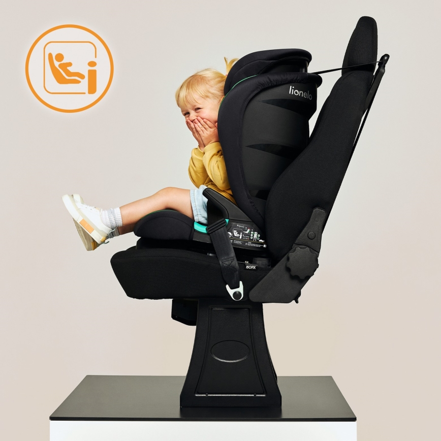 Lionelo - Silla de coche NEAL i-Size 100-150 cm Rojo burdeos