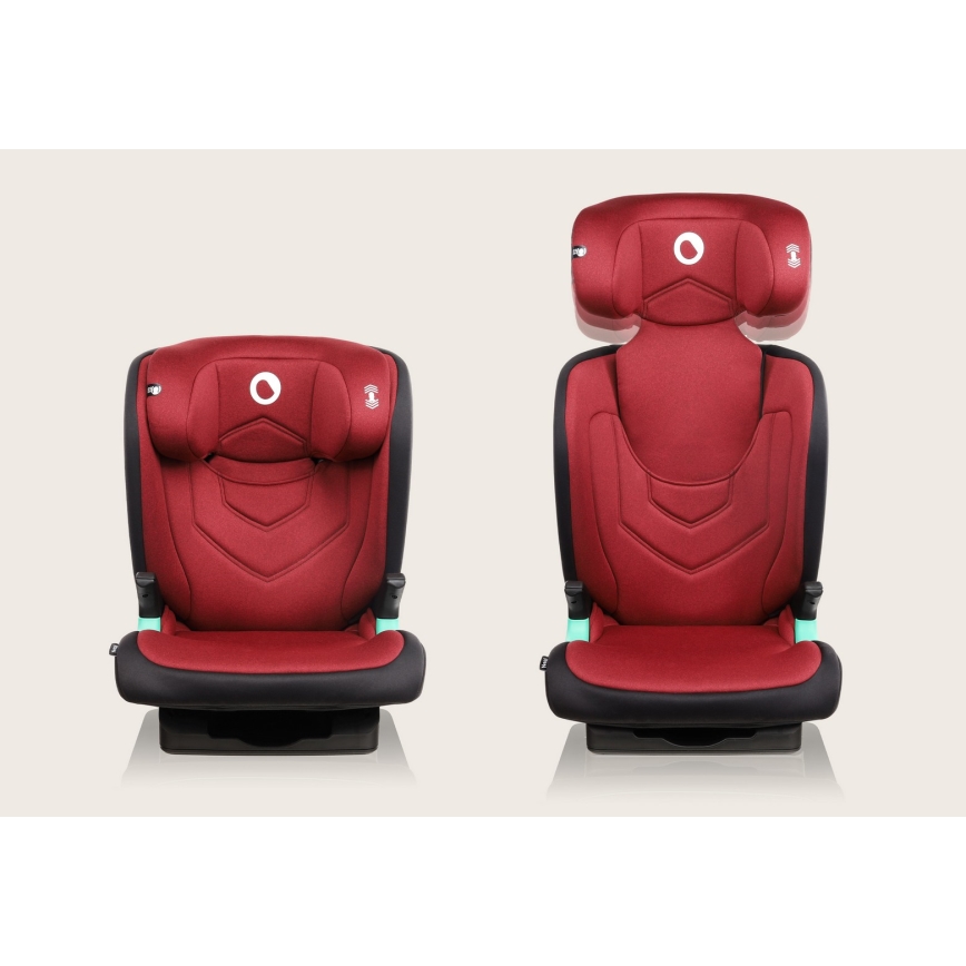 Lionelo - Silla de coche NEAL i-Size 100-150 cm Rojo burdeos