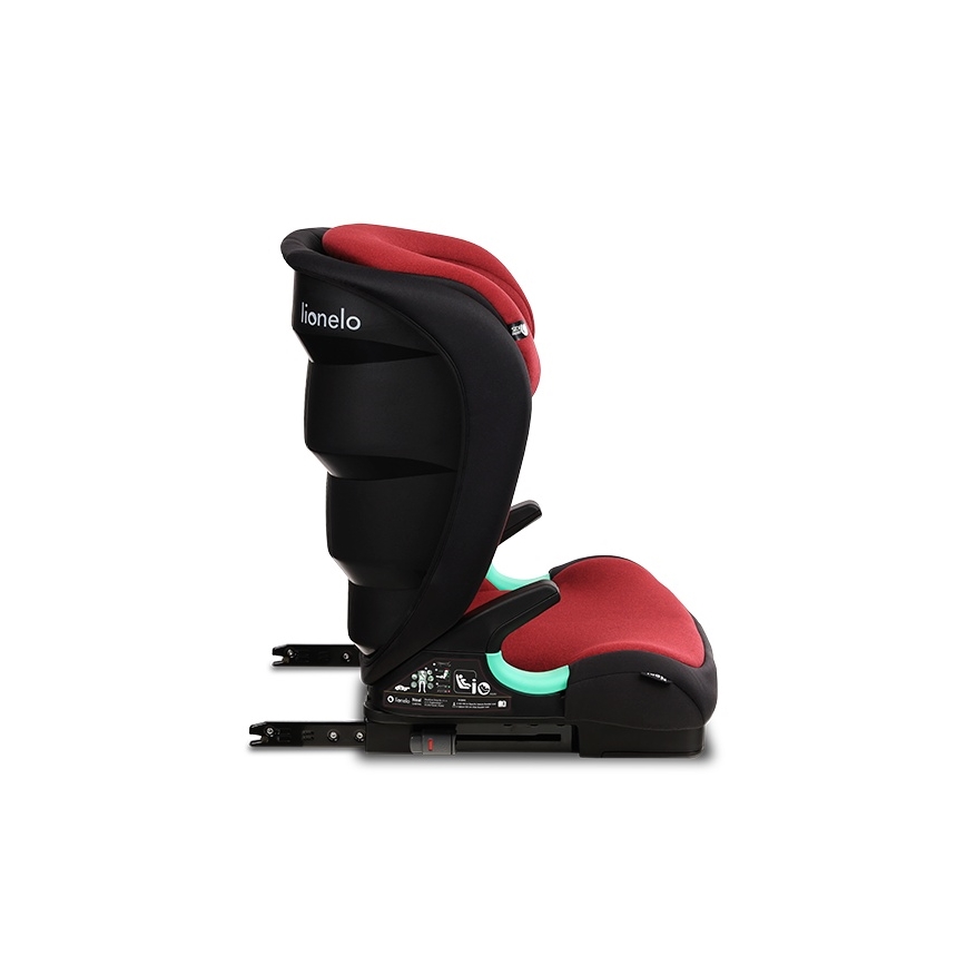 Lionelo - Silla de coche NEAL i-Size 100-150 cm Rojo burdeos