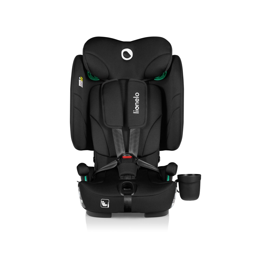 Lionelo - Silla de coche plegable NELLY i-Size 76-150 cm Negro Carbono