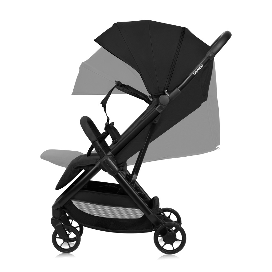 Lionelo - Silla de paseo deportiva JULIE AIR Negro Ónix