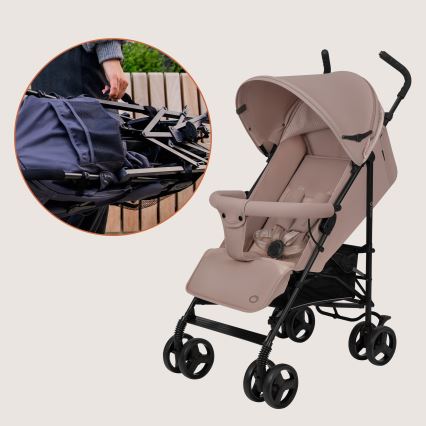 Lionelo - Silla de paseo tipo paraguas ELIA Beige Taupe