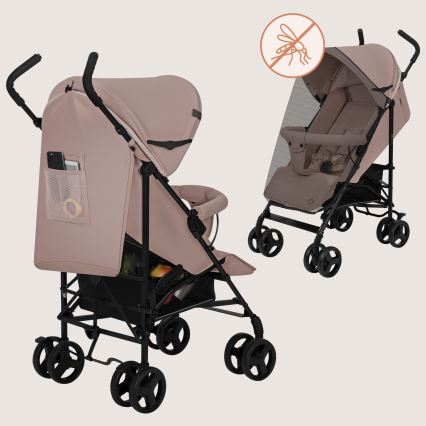 Lionelo - Silla de paseo tipo paraguas ELIA Beige Taupe