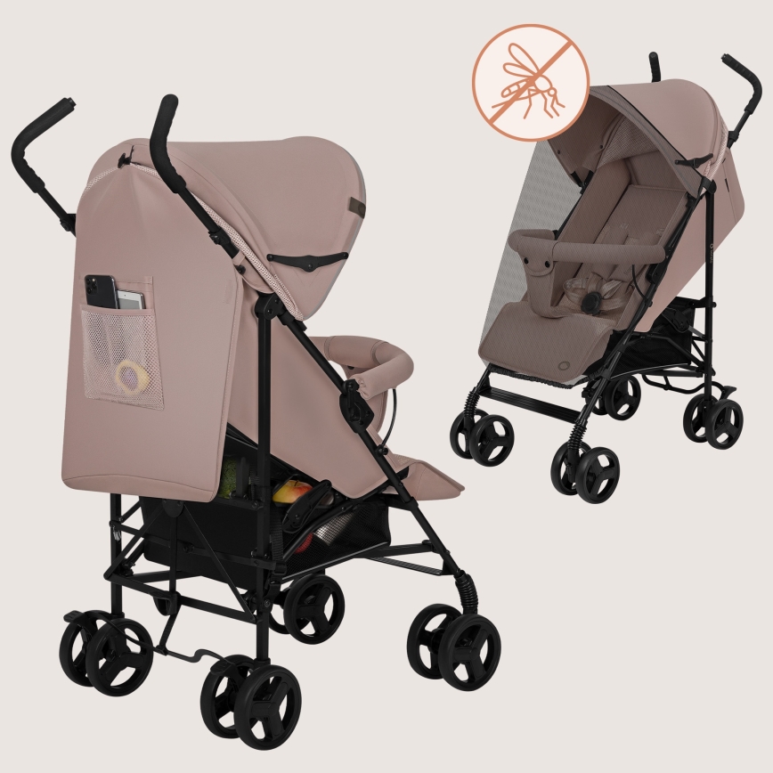 Lionelo - Silla de paseo tipo paraguas ELIA Beige Taupe