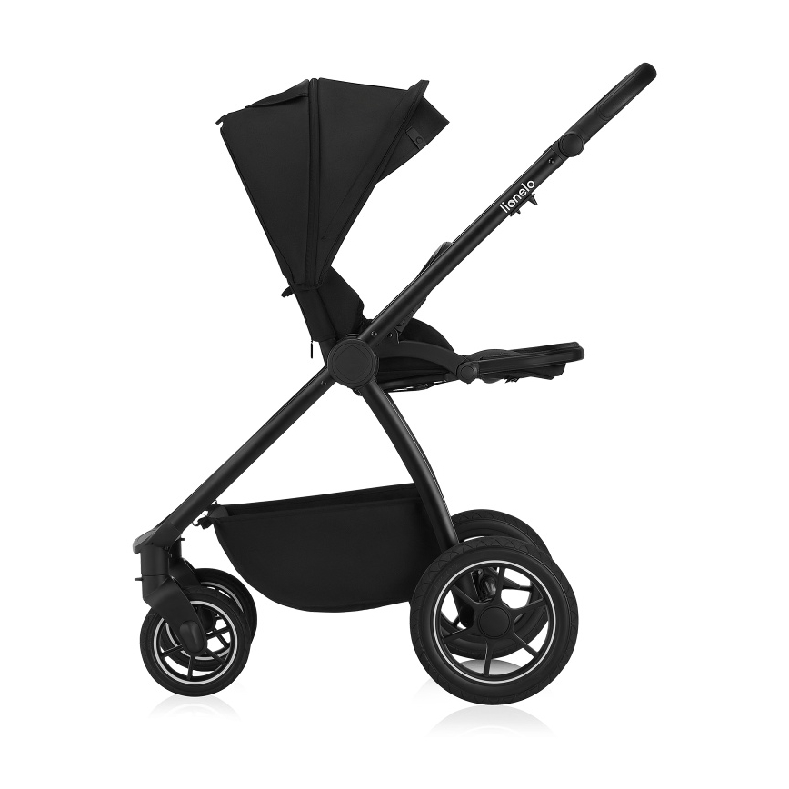 Lionelo - Sistema de paseo 3 en 1 MERIL Ónix Negro