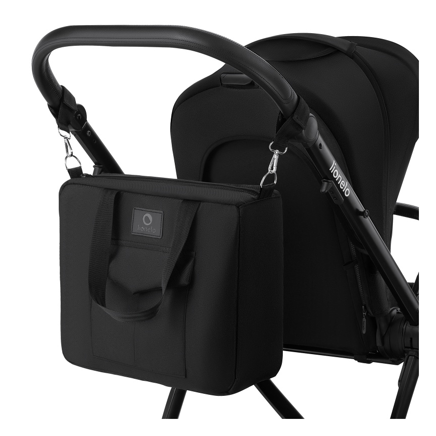 Lionelo - Sistema de paseo 3 en 1 MERIL Ónix Negro