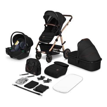 Lionelo - Sistema de viaje 3 en 1 AMBER Negro Ónix