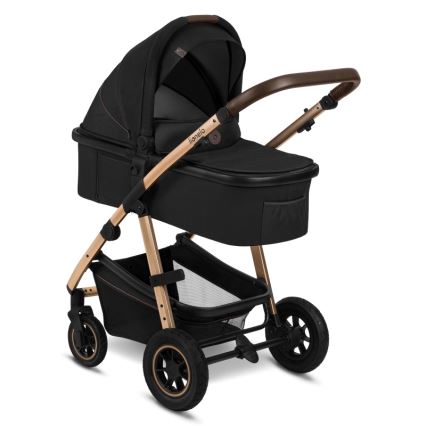 Lionelo - Sistema de viaje 3 en 1 AMBER Negro Ónix