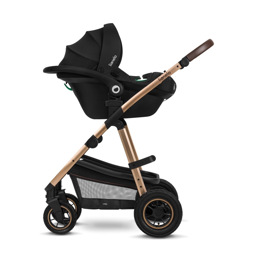 Lionelo - Sistema de viaje 3 en 1 AMBER Negro Ónix