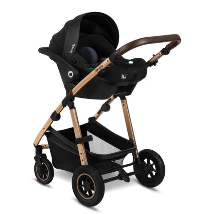 Lionelo - Sistema de viaje 3 en 1 AMBER Negro Ónix