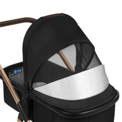 Lionelo - Sistema de viaje 3 en 1 AMBER Negro Ónix