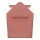 Lionelo - Toalla con capucha para bebé MUSLIN HOODED TOWEL Rojo coral
