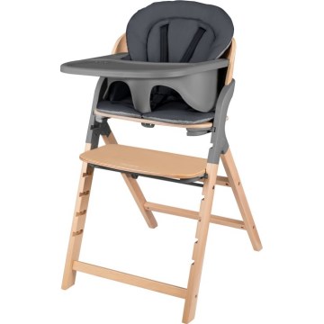 Lionelo - Trona infantil 3 en 1 MEGAN Gris Madera