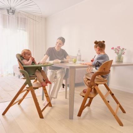 Lionelo - Trona infantil 3 en 1 MEGAN Gris Madera