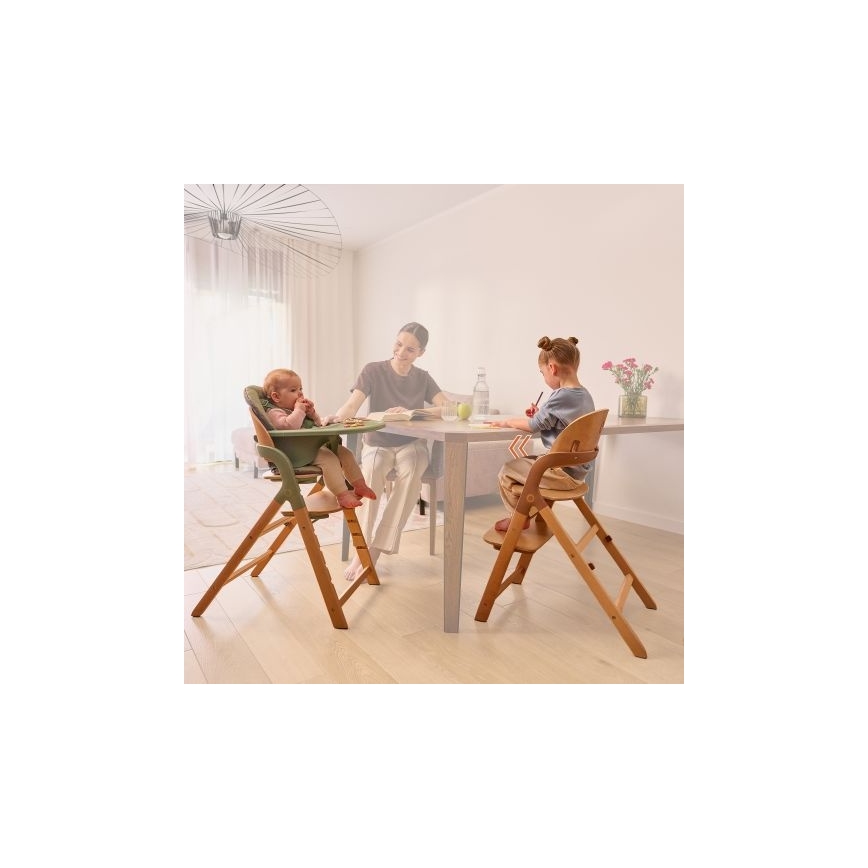 Lionelo - Trona infantil 3 en 1 MEGAN Gris Madera