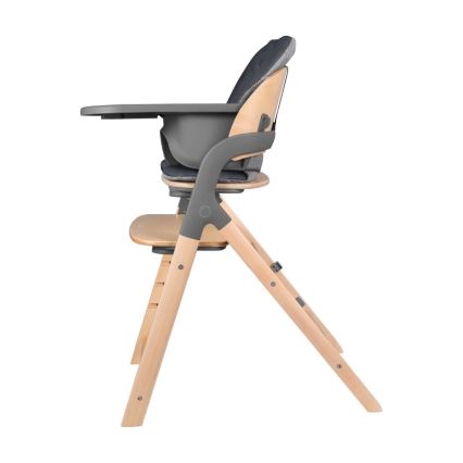 Lionelo - Trona infantil 3 en 1 MEGAN Gris Madera
