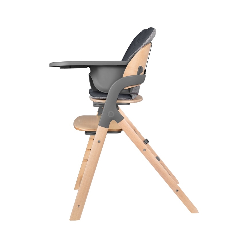 Lionelo - Trona infantil 3 en 1 MEGAN Gris Madera